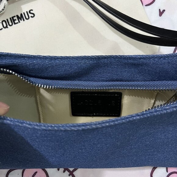 Jacquemus Blue Canvas Denim Shoulder Bag - Picture 6 of 10